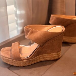 Jessica Simpson Tan Wedge Sandals